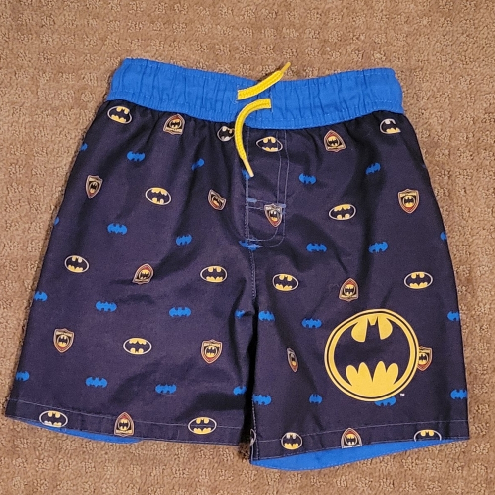 Batman Kids Swim Shorts - Black and Blue